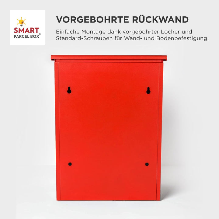 Smart Parcel Box, mittelgrosser Paketbriefkasten mit Paketfach und Briefkasten, sicherer Paketkasten