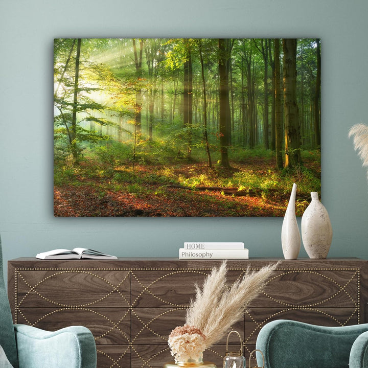 MuchoWow© Bild auf Leinwand Gross 120x80 cm XXL Schlafzimmer Bilder Wand Deko Wohnzimmer Modern Wand