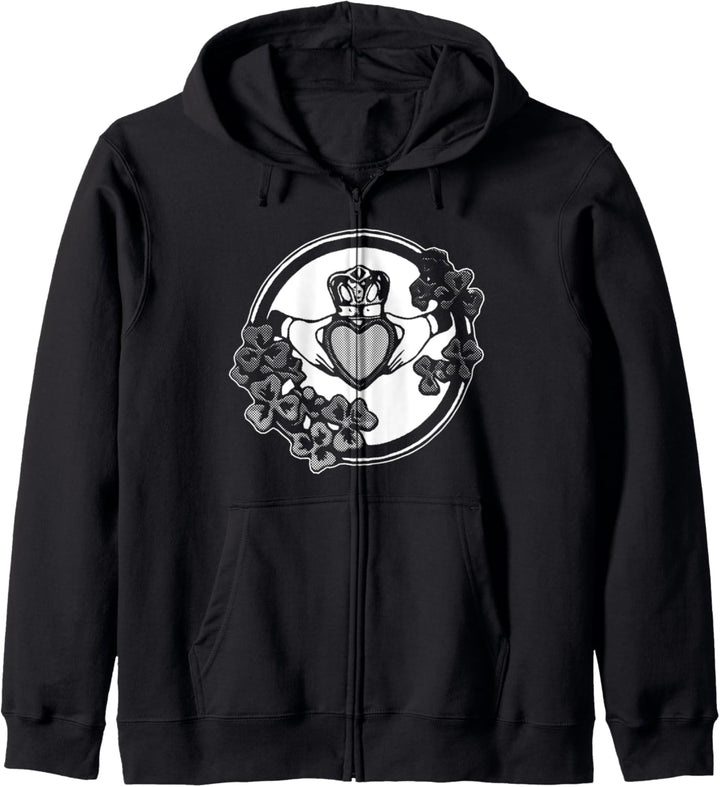 Irish Claddagh Vintage Style Verlobung Kapuzenjacke
