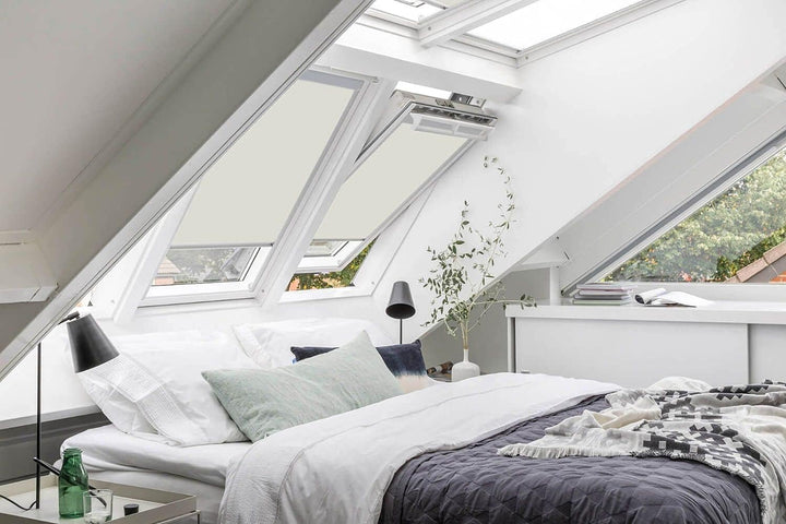 Dachfensterrollos für Velux Dachfenster Verdunkelungsrollo Fenster Code F06 Creme F06 Cremefarben, F