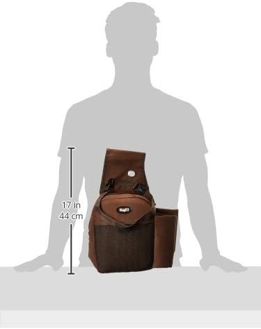 Tough 1 Satteltasche aus Nylon für Wasserflasche/Ausrüstung. Braun, Braun