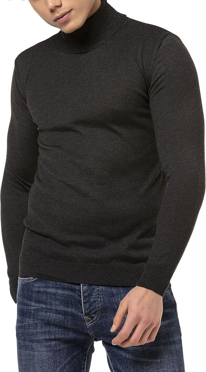Redbridge Pullover Herren Rollkragenpullover M Dunkelgrau, M Dunkelgrau