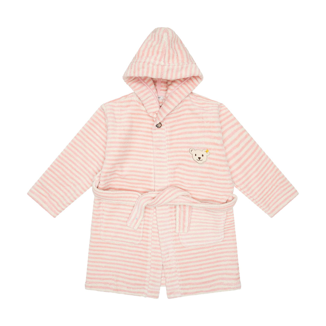 Steiff Unisex Kinder Basic Bademantel 92 SILVER PINK, 92 SILVER PINK