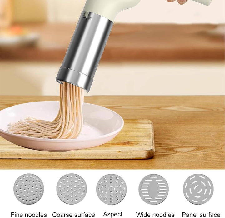 Elektrische Nudelmaschine Handheld, 50ML Automatische Handheld Noodle Maker, Hand Nudelmaschine Elek