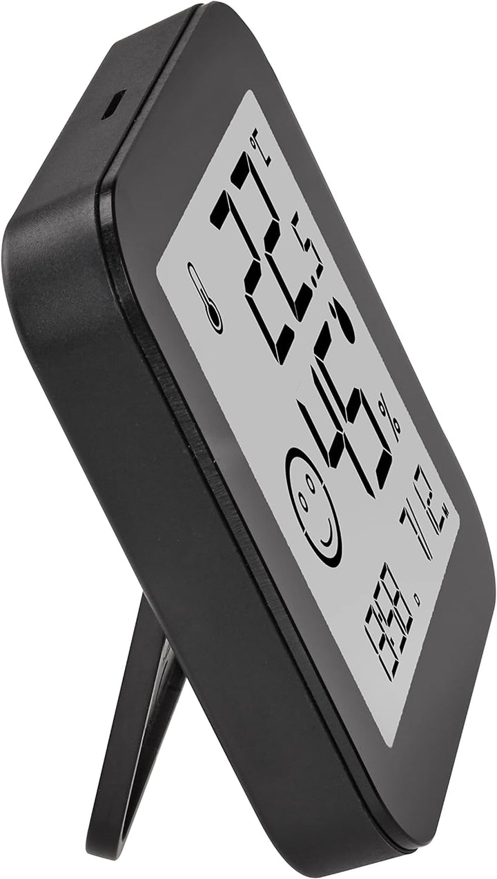 TFA Dostmann Digitales Thermo-Hygrometer Black & White, 30.5054.01, E-Ink Display, Innentemperatur,