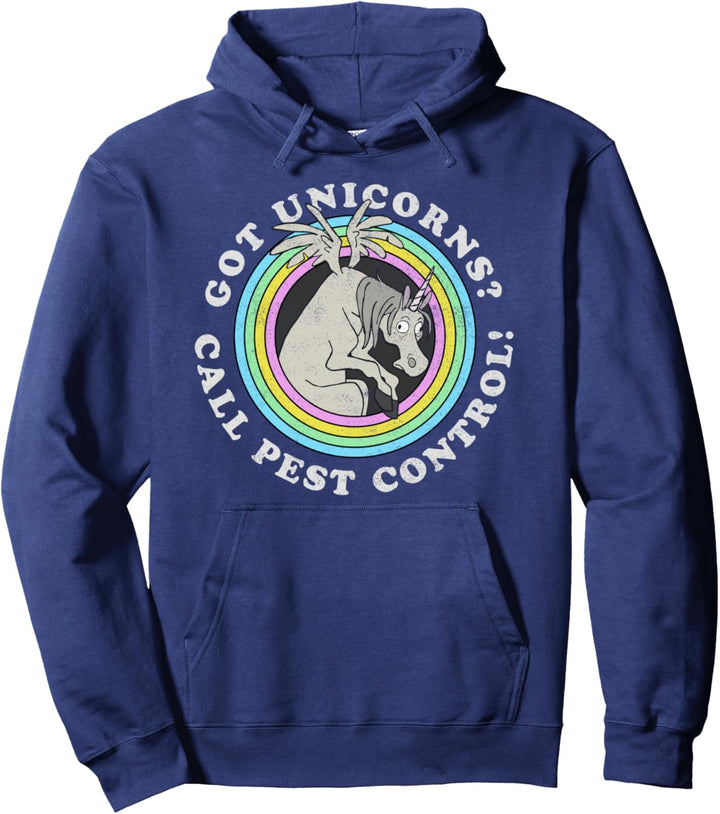 Disney Pixar Onward Got Unicorns Call Pest Control Logo Pullover Hoodie