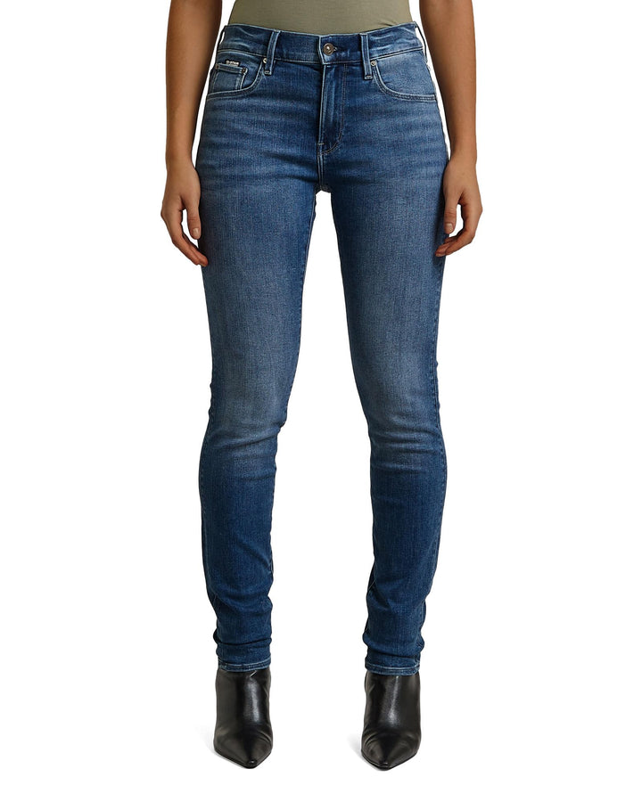 G-STAR RAW Damen Jeans 3301 Skinny Ankle Jeans 23W / 28L Blau (Medium Aged D05175-8968-071), 23W / 2