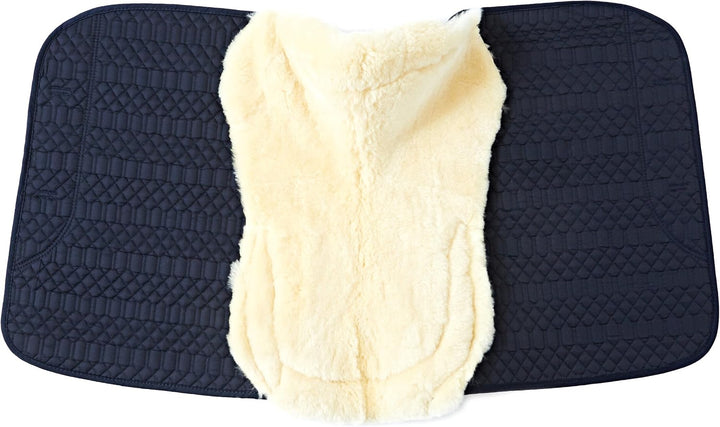 Engel Reitsport Lammfell Schabracke Half Lined mit Fellkranz vorne und hinten SCHABRA4-VSS-MAR-MED S