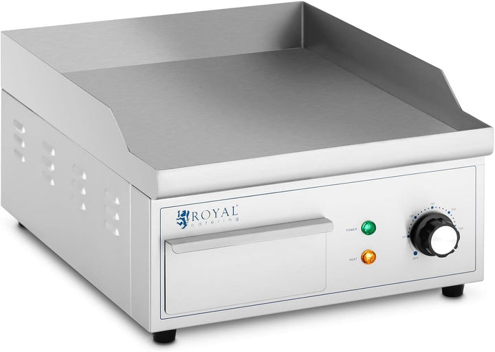 Royal Catering RCPG45-S Elektro Grillplatte 350 x 380 mm glatt 2.000 W Griddleplatte Bratplatte Grid