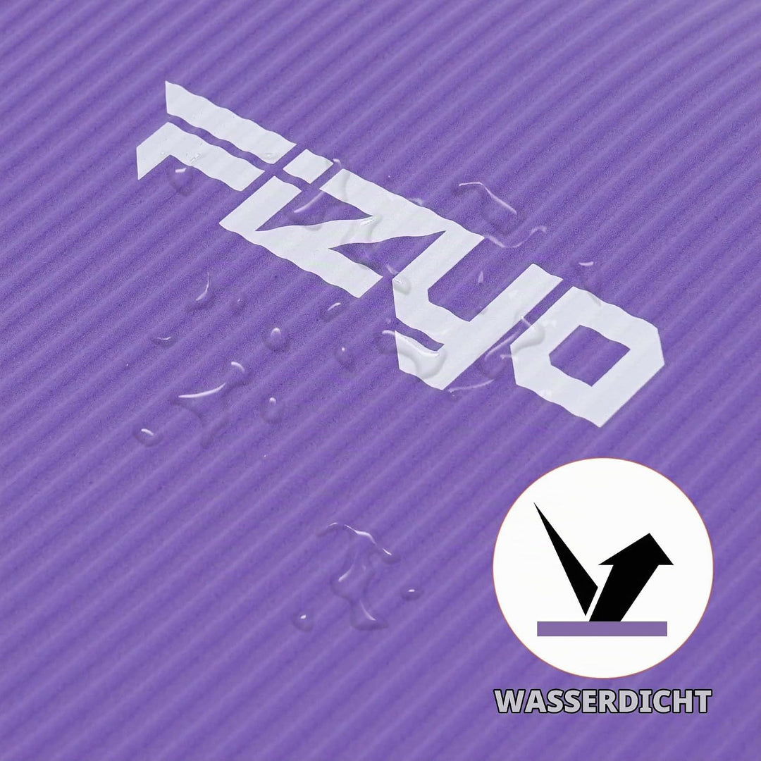 FIZYO Yogamatte 183x61x1 cm – Rutschfeste Fitness- &amp; Trainingsmatte aus NBR-Schaum – Gymnastikmatte