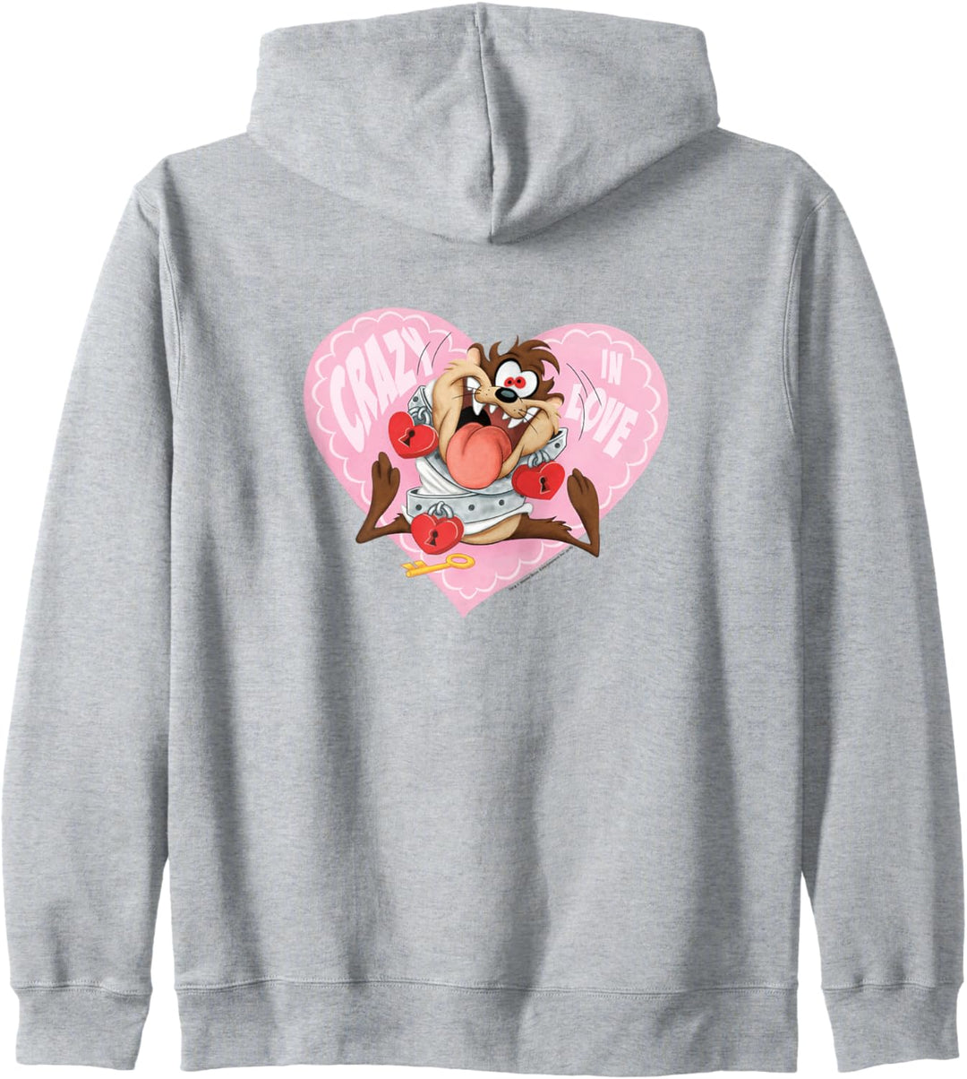 Looney Tunes Taz Crazy In Love Valentine's Day Kapuzenjacke