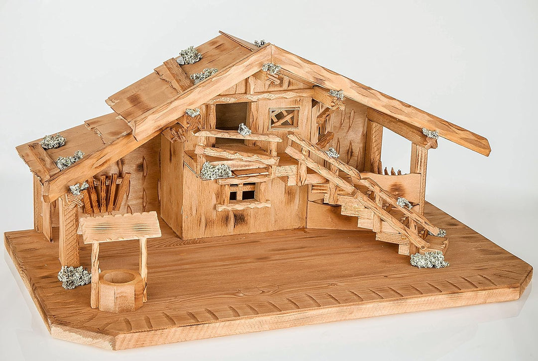 Holz und Gartentrends Weihnachtskrippe Krippe Krippenstall Weihnachten Weihnachtskrippen Tischkrippe