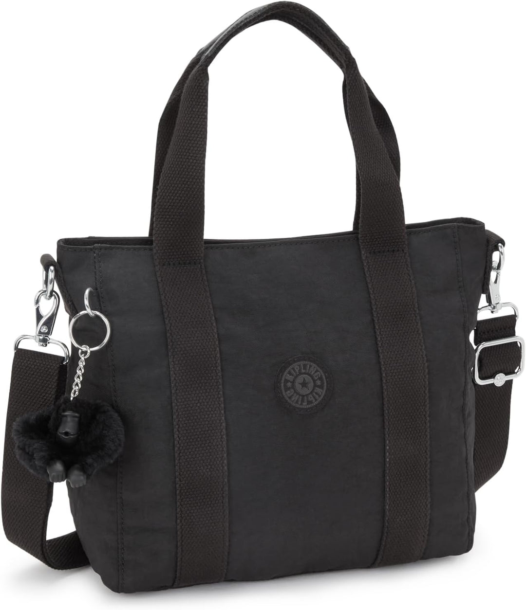 Kipling Damen Asseni Mini Tote Schwarz (Black Noir),33x21x14 cm (B x H x T), Black Noir