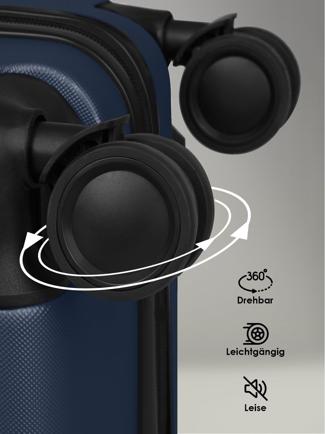 Smartbox Hartschalen Koffer-Set 3-teilig für Damen & Herren | leichte & stabile Reise-Trolleys aus h