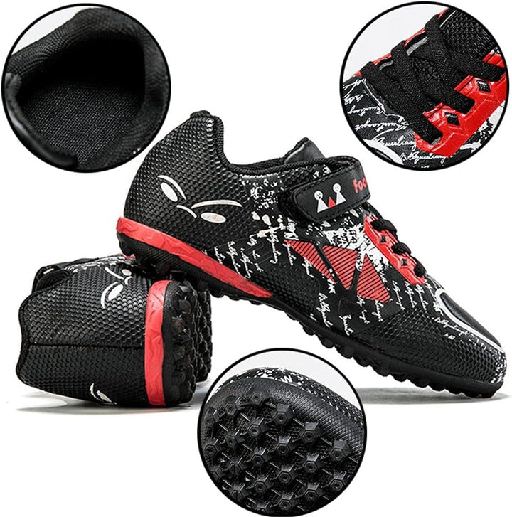 YisiNP Fussballschuhe Kinder Unisex Leicht rutschfest Trainingsschuhe Sommer Fussballschuhe für Kuns