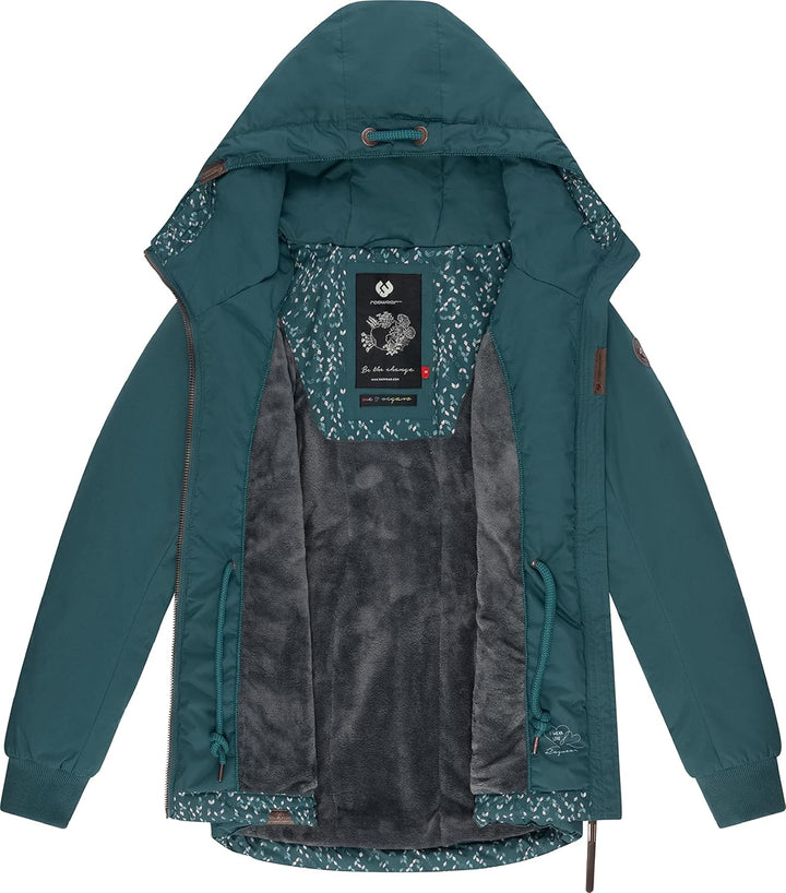 Ragwear Damen Winterjacke Outdoorjacke mit Kapuze YM-Danka XS-6XL S Dark Green22, S Dark Green22