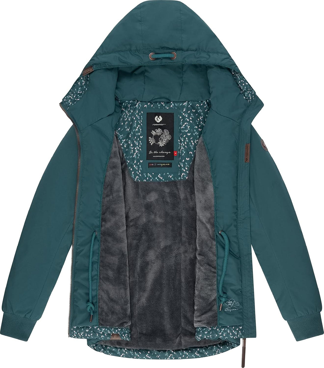 Ragwear Damen Winterjacke Outdoorjacke mit Kapuze YM-Danka XS-6XL 3XL Dark Green22, 3XL Dark Green22
