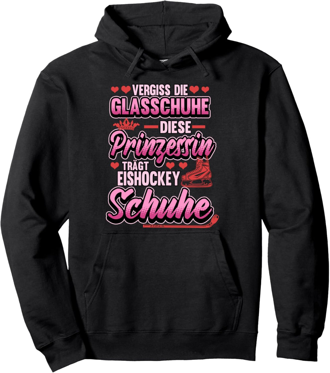 Eishockey Prinzessin Spruch Mädchen Sport Geschenk Pullover Hoodie
