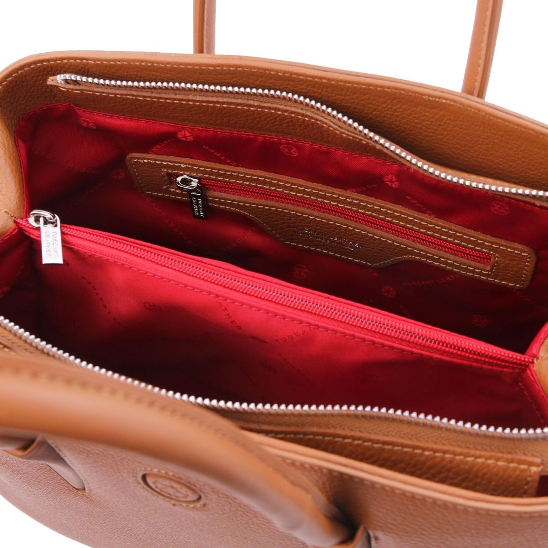 Tuscany Leather Camelia Ledertasche Cognac, Cognac