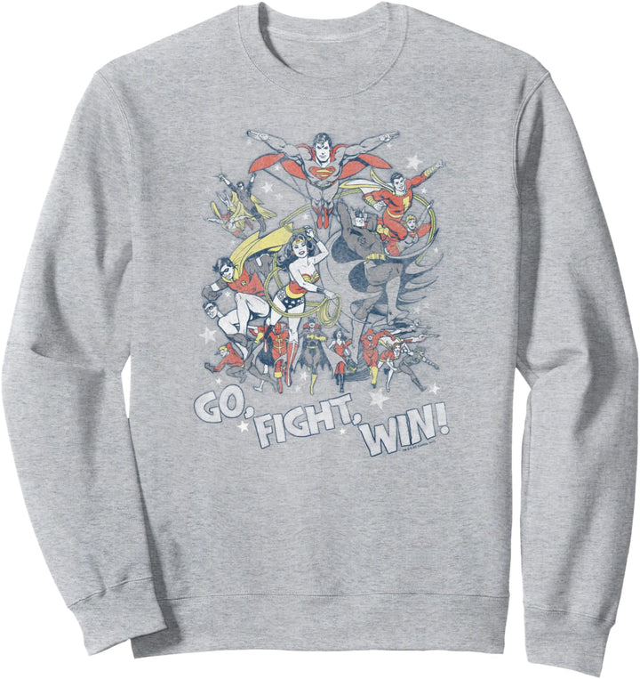 Justice League Go Fight Win Sweatshirt