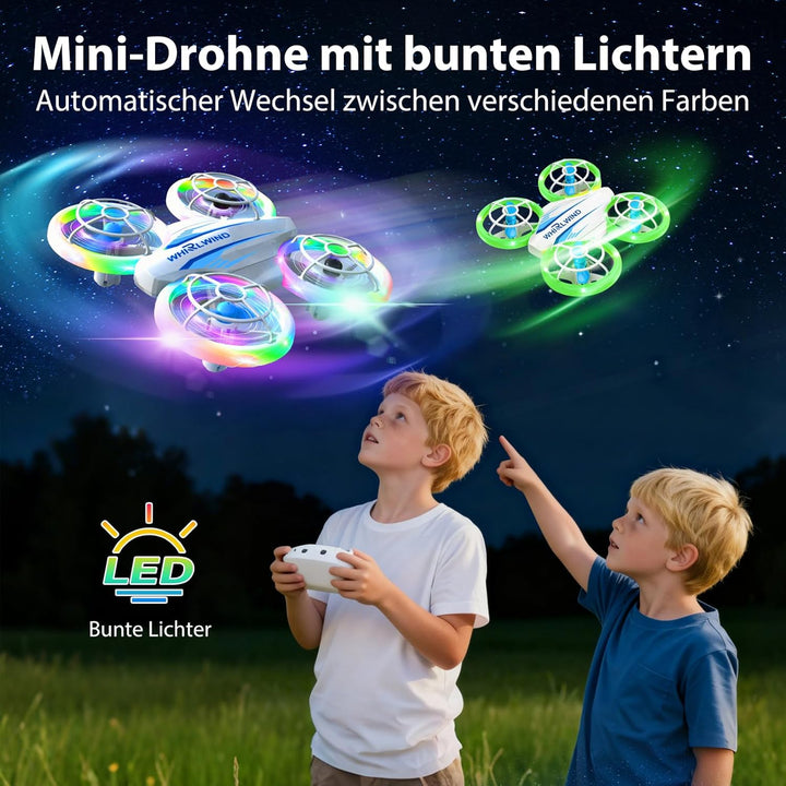 Mini Drohne für Kinder Drohne Spielzeug ab 6+ Jahre, RC Flugzeug Spielzeug Quadrocopter Drone für Ki