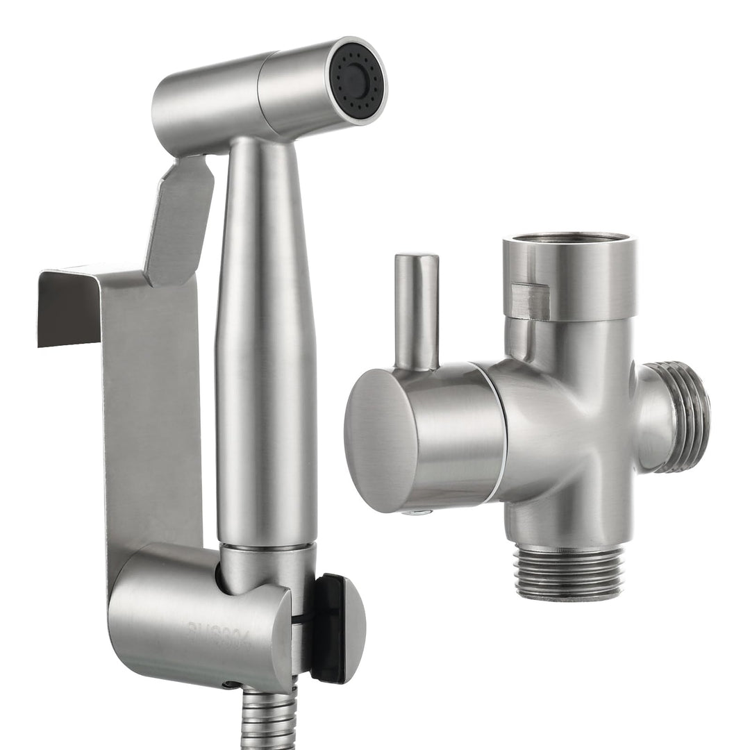 CIENCIA Bidet-Handbrause für Toilette Sprayer Premium Edelstahl Sprüher Shattaf Komplett Bidet Set f
