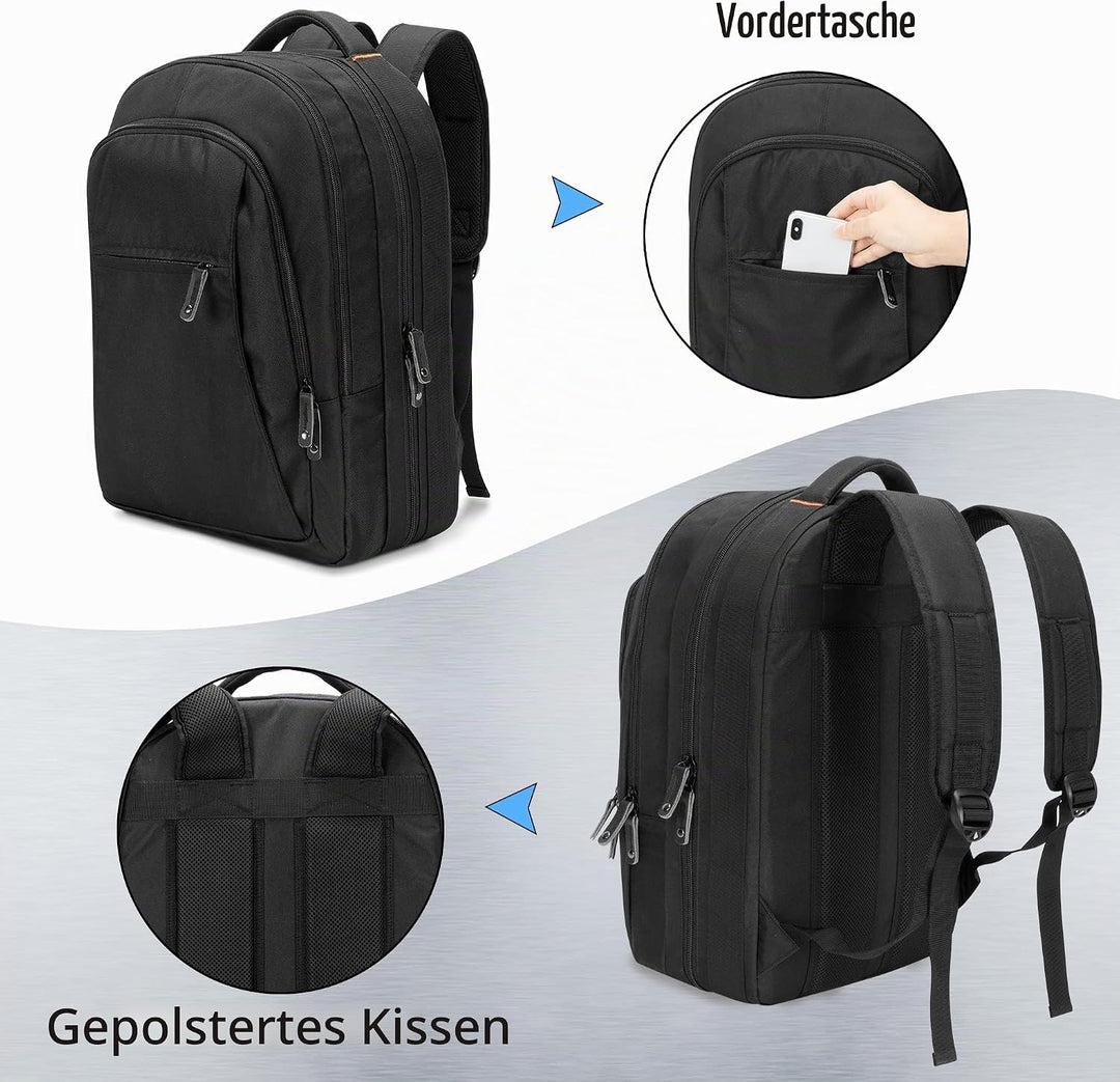 samdew 3 lagiger Koch Rucksack mit Messer Tasche, Koch Messer Set Tasche Rucksack mit 12 + 23 Slots