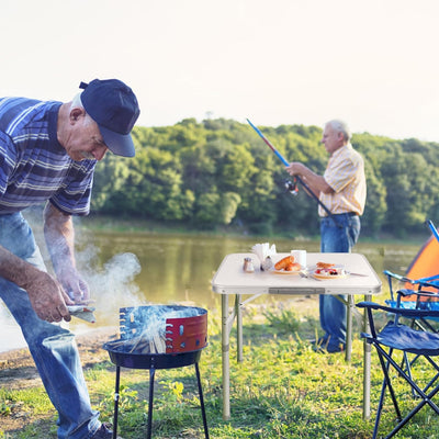 Klapptisch, Klappbare Campingtische Campingtisch Klein Höhenverstellbar Camping Tisch Wohnzimmer aus