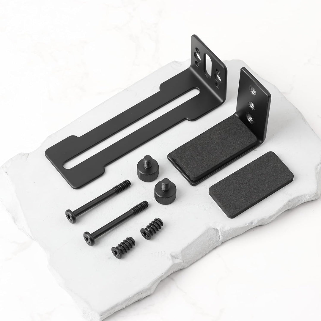 2 Stück GPU-Halterungen mit Schrauben Schwarzer Edelstahl GPU-Anti-Durchhang 6–96 Mm Black, Black
