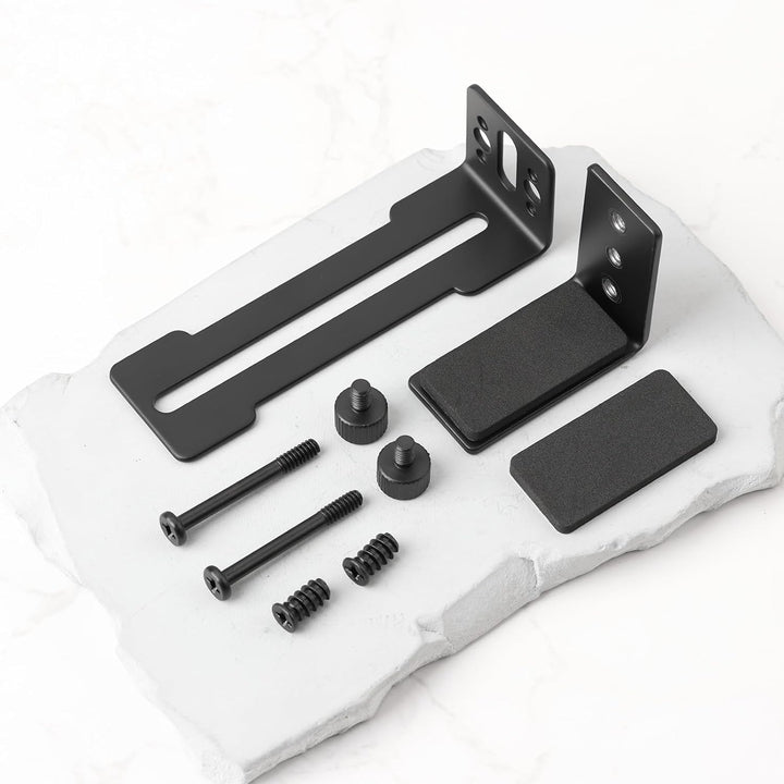 2 Stück GPU-Halterungen mit Schrauben Schwarzer Edelstahl GPU-Anti-Durchhang 6–96 Mm Black, Black