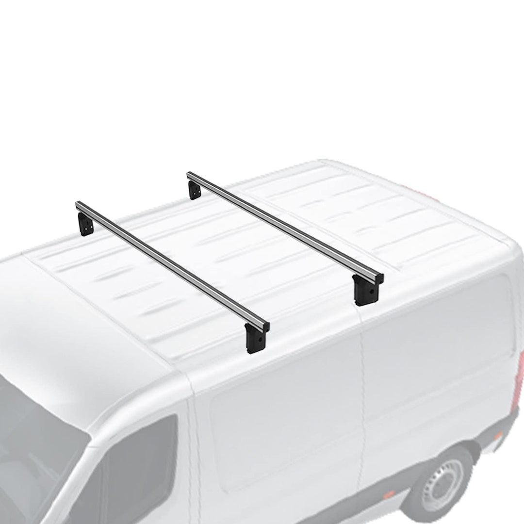 Menabo Dachträger Querträger kompatibel mit VW Caddy 2003-2011 Grundträger Aluminium Silber Professi