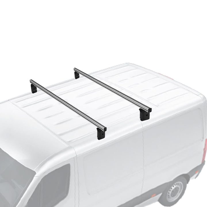 Menabo Dachträger Querträger kompatibel mit VW Caddy 2003-2011 Grundträger Aluminium Silber Professi