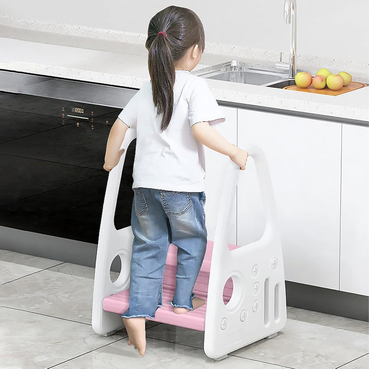 YRHome Kinder Tritthocker Trittschemel 2 stufiger Lernturm Kinderschemel Kleinkind Trittstufe Tritth