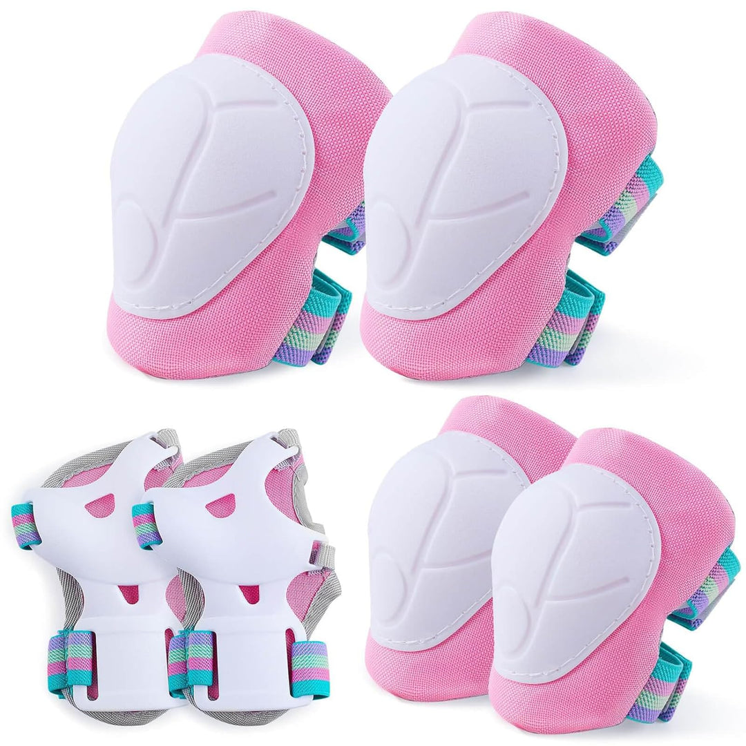 Unicorn Castle Knieschoner Kinder Schoner Set Inliner Schützer 6 in 1 Schutzausrüstung Kinder Ellenb