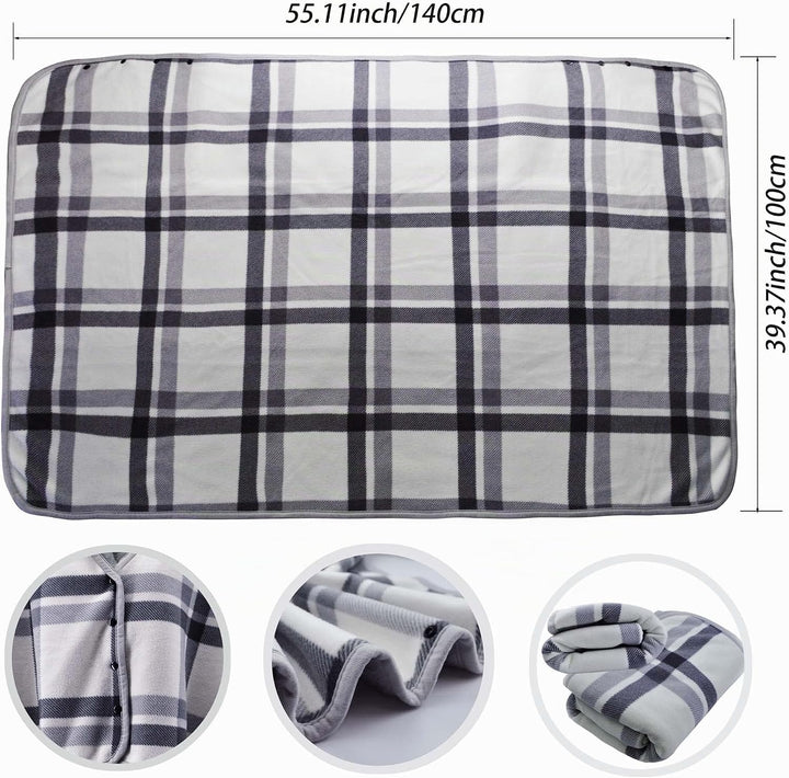 beifon Poncho Winter Warm Damen Decke Flanell Fleece Poncho Cape Weiche Dicke Winter Warm Wrap Ponch