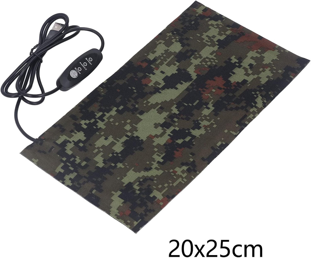 USB-Heizung, Heizblatt, USB-betrieben, Elektrische Stoffheizung, Wasserdicht, Warm, Kalt, Schutz, 3