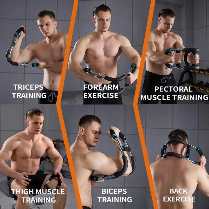Shaker Twister Armtrainer, U-förmiger Twister-Armtrainer, verstellbarer Brust-Expander, Oberschenkel