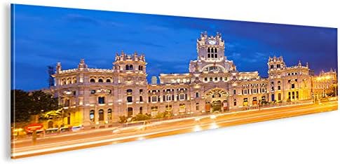 islandburner Bild Bilder auf Leinwand Madrid Panorama XXL Poster Leinwandbild Wandbild Art up Your L