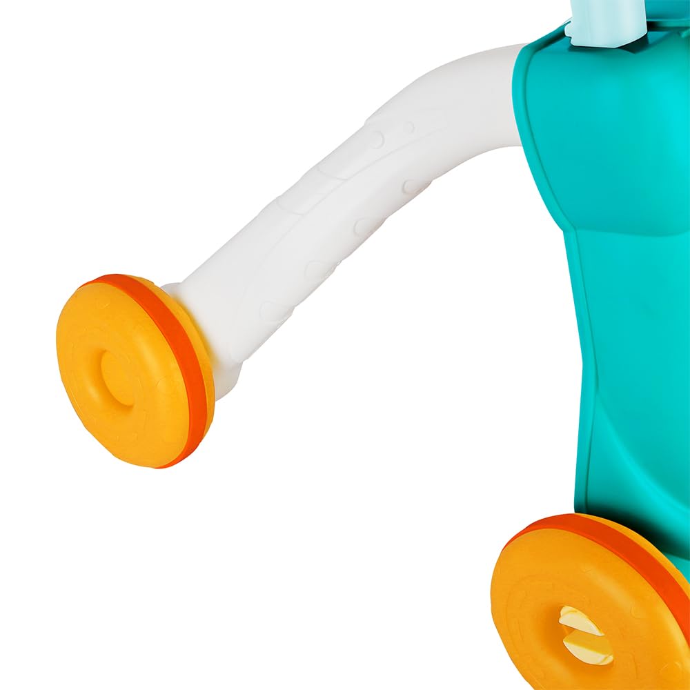 Interaktive Laufhilfe mit abnehmbarem Spielboard I Bunte Farben Musik Licht Sensor IBaby Walker Plas