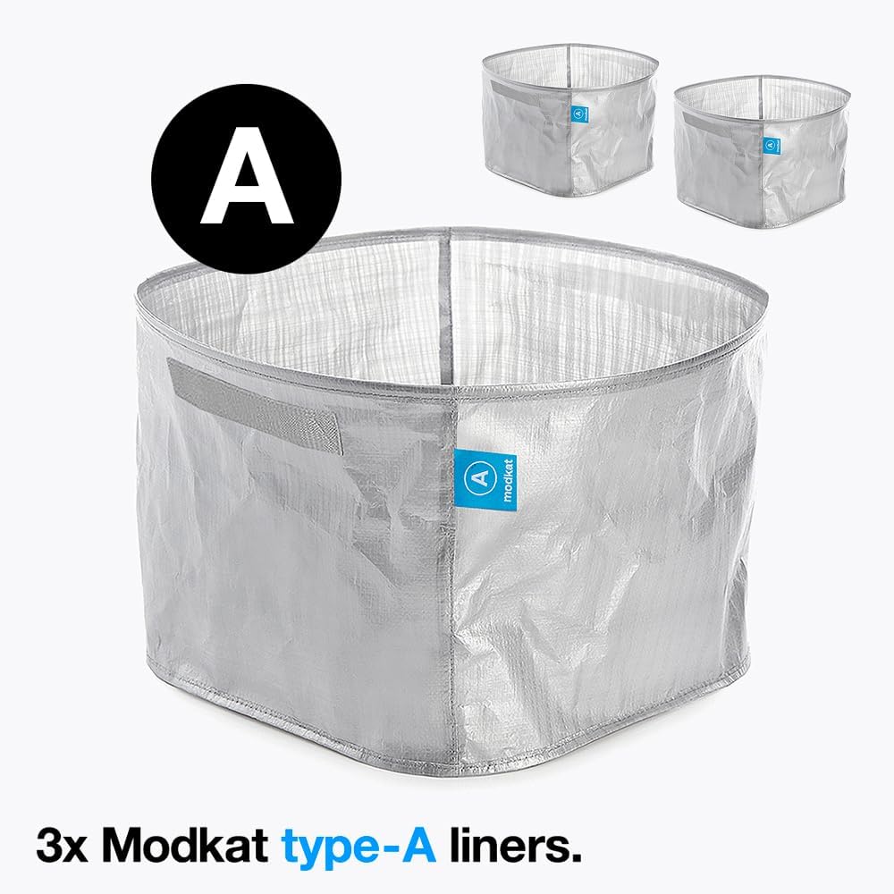 Modkat Litter Box Perfect Fit Wiederverwendbare Liner mit Griffen, 3er-Pack
