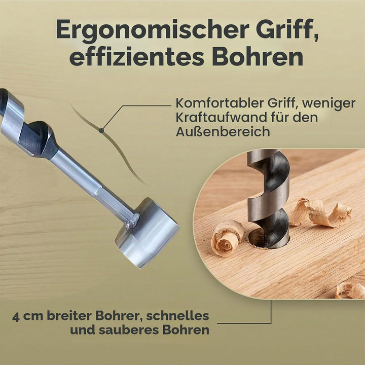 Bushcrafts Hand Auger, Handbohrer Bushcraft, Holzbearbeitung Handbohrer, Schlangenbohrer Bushcraft M