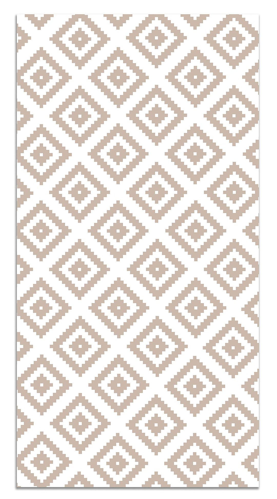 Panorama Vinylteppich Rosa Quadrate - 60x110 cm - Waschbar rutschfest Küchenteppich Rosa 60 x 110 cm