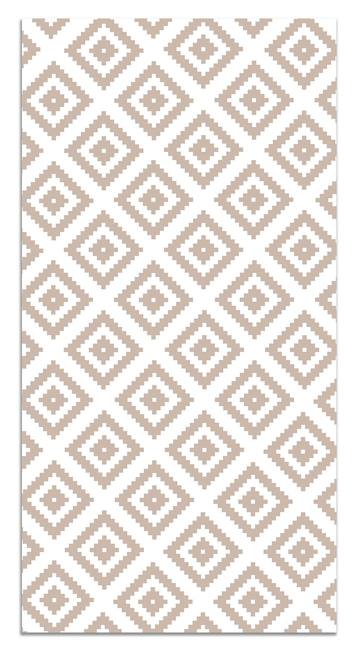 Panorama Vinylteppich Rosa Quadrate - 60x110 cm - Waschbar rutschfest Küchenteppich Rosa 60 x 110 cm