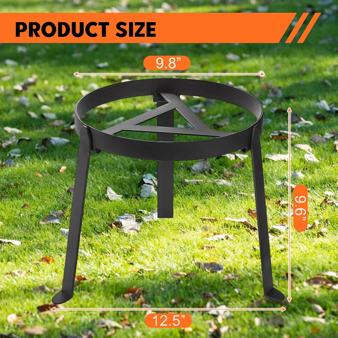 Zenselect Pfannenknecht für Lagerfeuer, Grillrost für Feuerschale, Klappbar Camping grill, Hochtempe