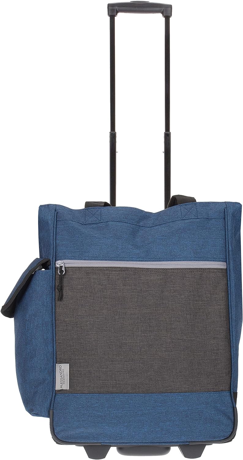 Alessandro Einkaufsroller Shoppingtrolley Einkaufstrolley (12894 Dark Blue), XL