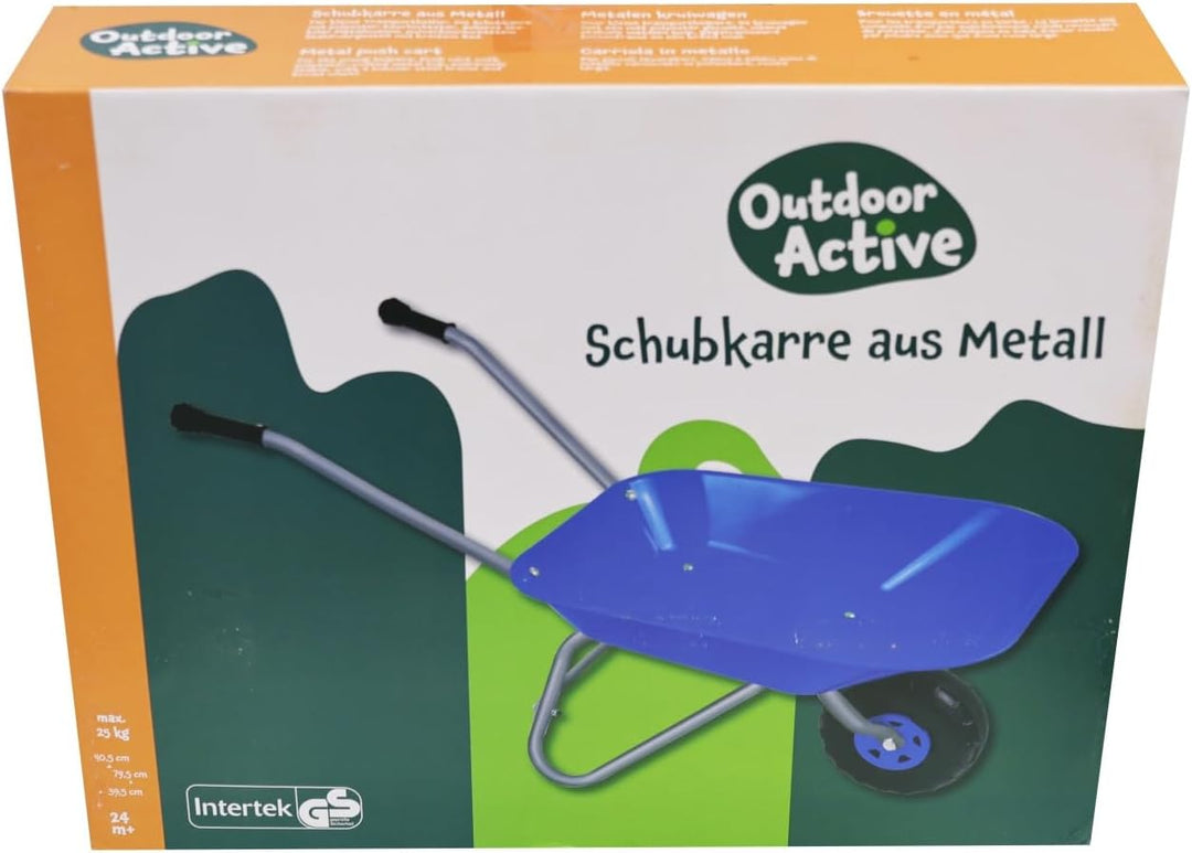 OUTDOOR ACTIVE Kinder Metallschubkarre blau 560