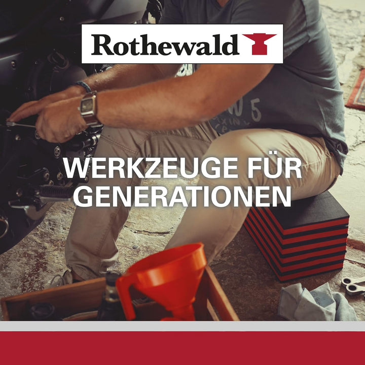 Rothewald Mini-Ratschensatz, Zöllig, 26 Teile, Motorrad-Zoll-Bordwerkzeug, Ratschen- & Bit-Set, Idea
