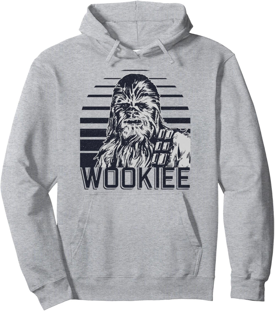 Star Wars Chewbacca Wookiee Striped Portrait Pullover Hoodie