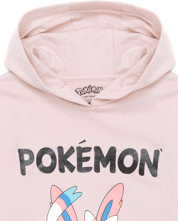 Pokemon Hoodie Girls Kids Game Gifts Sylveon Lilac Jumper Pullover 7-8 Jahre Lila, 7-8 Jahre Lila