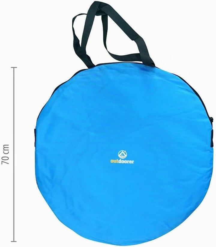 outdoorer Pop up Strandmuschel Zack Premium - Wurfmuschel mit UV 80 Sonnenschutz, Strandzelt, Windsc